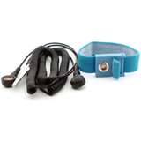 Wrist Strap, with 12 ft Grounding Cord, Adjustable, 7mm Snap, Blue redirect to product page